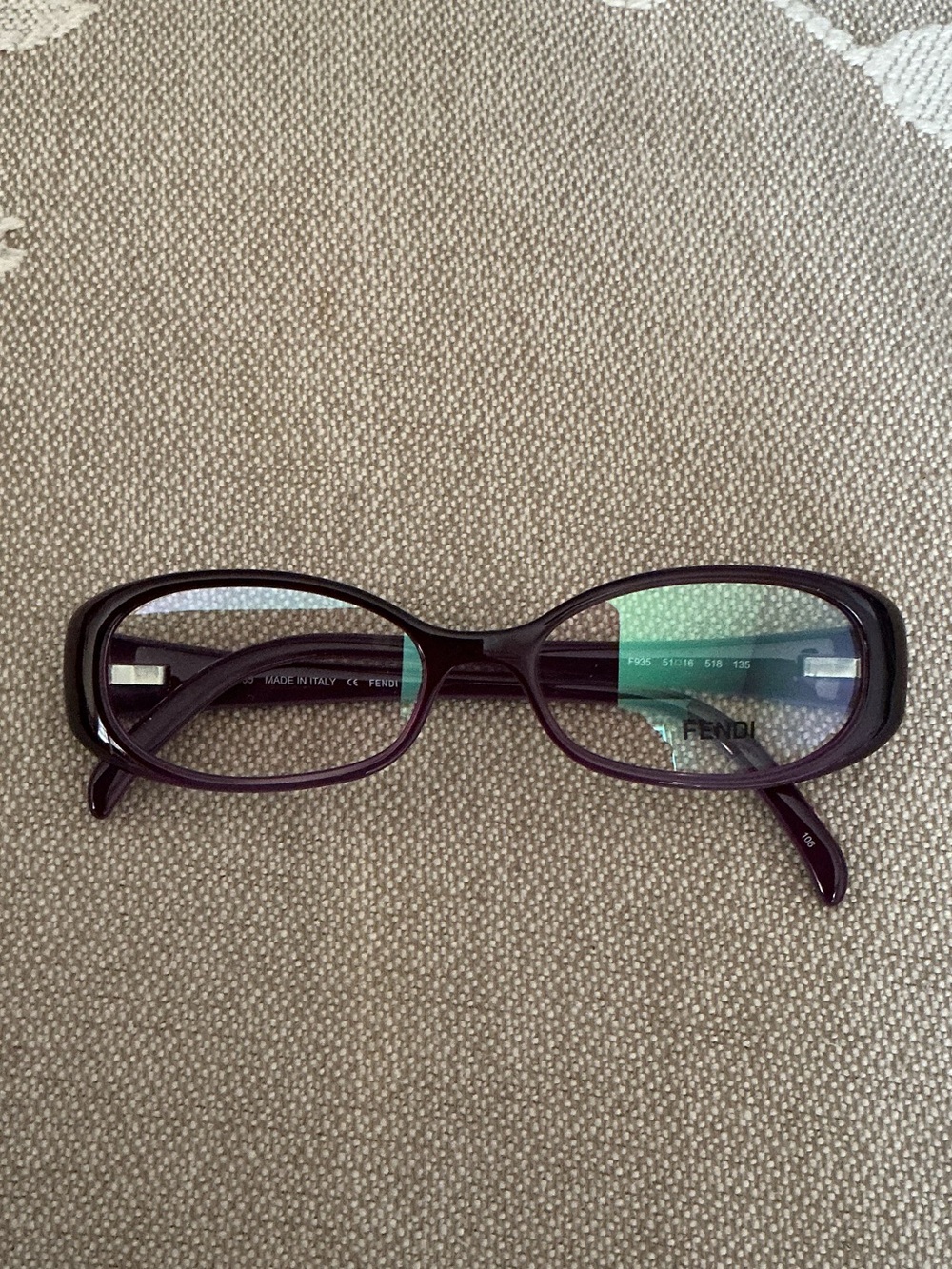 Fendi Women's Purple Gradient Modified Oval Eyeglasses F935 518 135